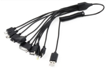 10 в 1 USB Multi телефонный кабель
